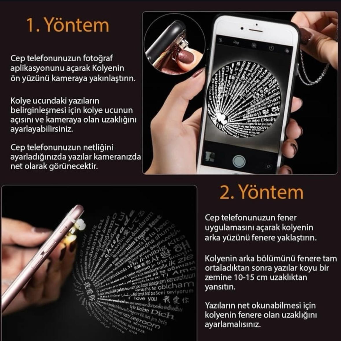 100 Dilde Seni Seviyorum Kolyesi