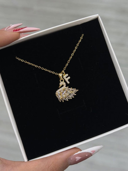 Celik Kuğu Model Gümüş Kolye