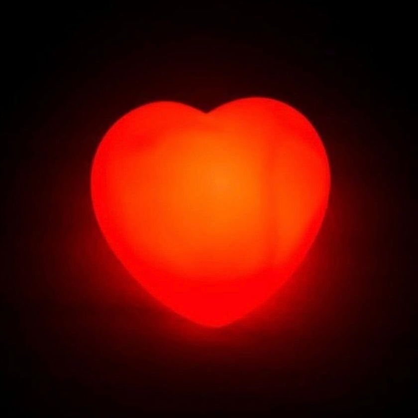 Led Işıklı Kırmızı Kalp Lamba