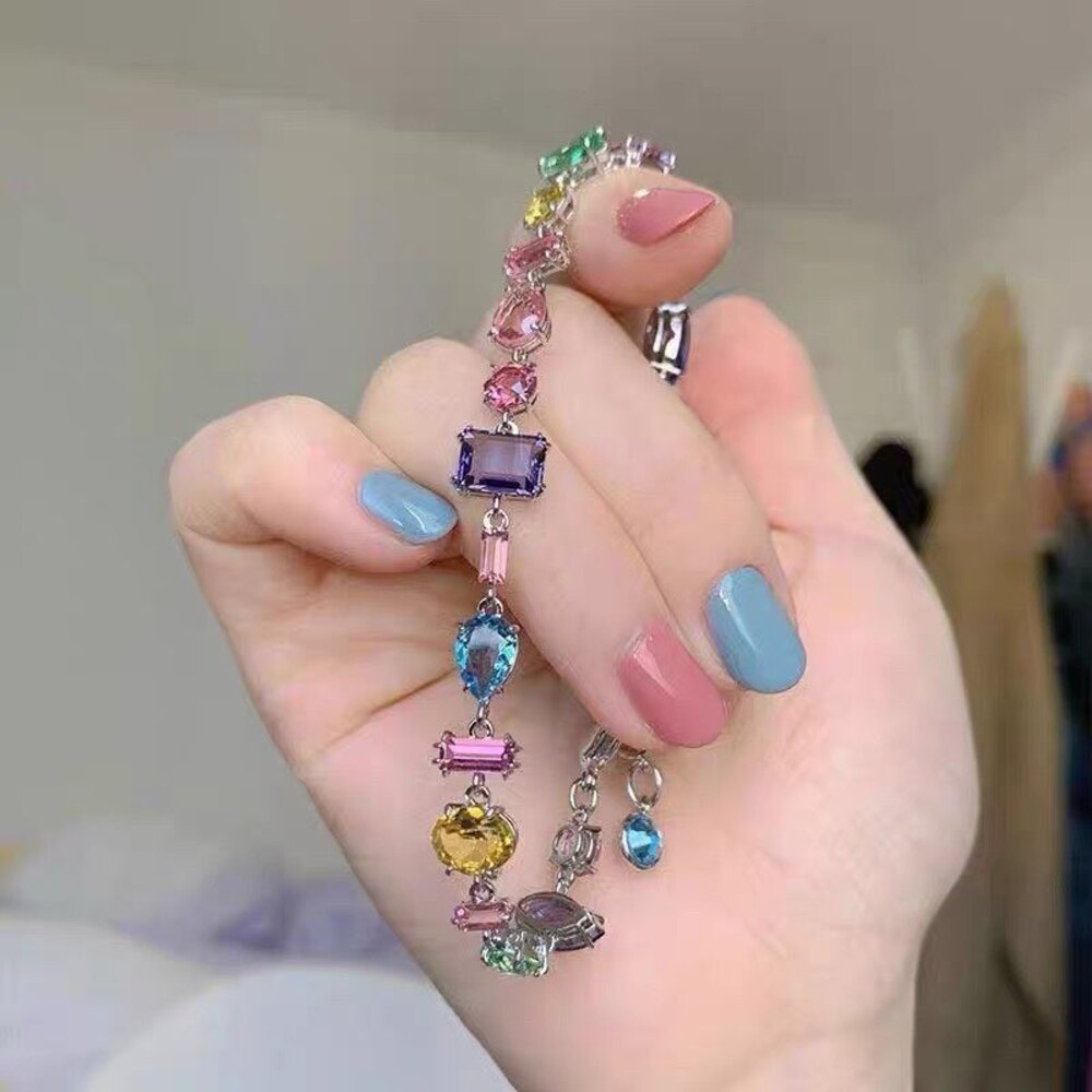 -Renkli Gema Kolye - Bileklik